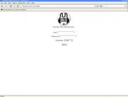Login page