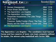 List of BTV Recorded Shows