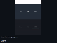 NavigationTabStrip Screenshot 1