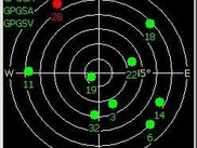 View of active satellites in Version 0.1.3 on WM5