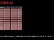 NCPL v1.xxx.xxx - Statistics