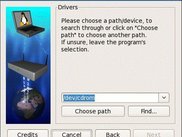 preBeta-01 Screenshot showing the Driver-Installer