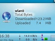 Applet on the panel, units in bytes