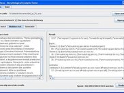 Testing morphological analysis on an example text