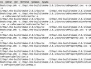 Screenshot of nhopkg 0.4 installing a source package.