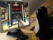 tux playing quake3