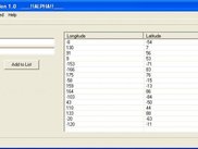The main screen of the application