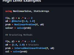 NonlinearSolve.jl Screenshot 1