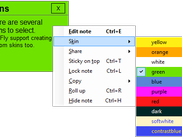 NoteFly notes skins