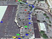 WIFI locations geolocated by Kismet shown in Google Earth