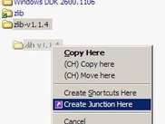 Creating Junctions (filesystem soft links to directories)
