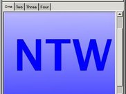 NTW image, notebook, scrollpane, and menubar