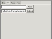 NTW text entries and buttons.