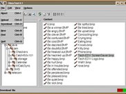 The condensed list view displays as many files as possible.