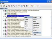 Document tree context menu.