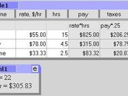 Application Overview (Table and HTML Sections)