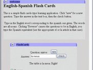 Example application-- Flash cards