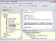 Model browser, OCL editor and AST view of OCL expression