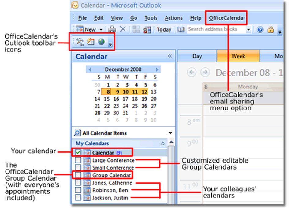 OfficeCalendar Screenshot 1