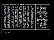 MSXDUMP editor screen