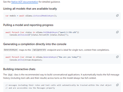 OllamaSharp Screenshot 1