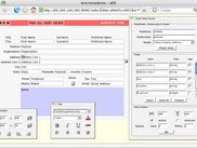 Direct placement, positioning, formatting of database fields