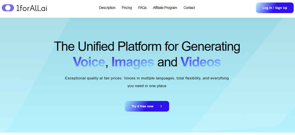 1forAll.ai Screenshot 1