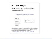 Student Login Page