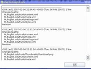 OOoSVN 0.3 showing changelog for a spreadsheet