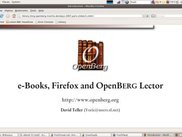 Slides with OpenBerg Lector 5, version 0.3.1, Linux