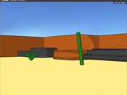 OpenBlox 0.7 beta gameplay, showing the new special effects.
