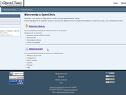 Welcome page in Spanish language