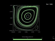 Lid-driven cavity flow