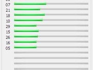 GPS signal strength (Horizontal style).