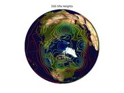 500 hPa heights on a Blue Marble image (PyGrADS)