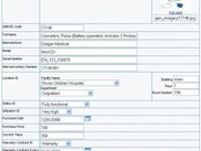Adding or editing medical devices to the database