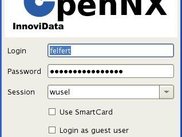 Initial login dialog