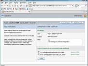 Working with Tasks: Save Email in CRM task form