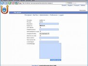 Upload file detail / options