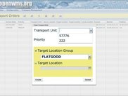 C: Dialog to create and track transport orders