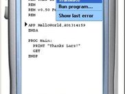 OPL development environment running on UIQ emulator