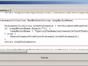The generated preview of the extracted method