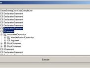 Selecting C# code in the tree view