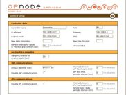 General configuration page