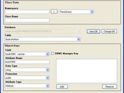 Form for creating a persistent class