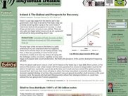Front page of an Oscailt website