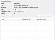 View details about a monitored file &amp; restore it if need be