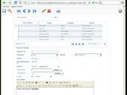A products catalogue application, included in P4A