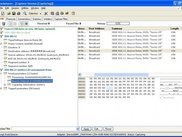 Packetyzer capture in progress from an 802.11 adapter.