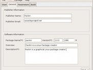 Setting general package options using Packin
